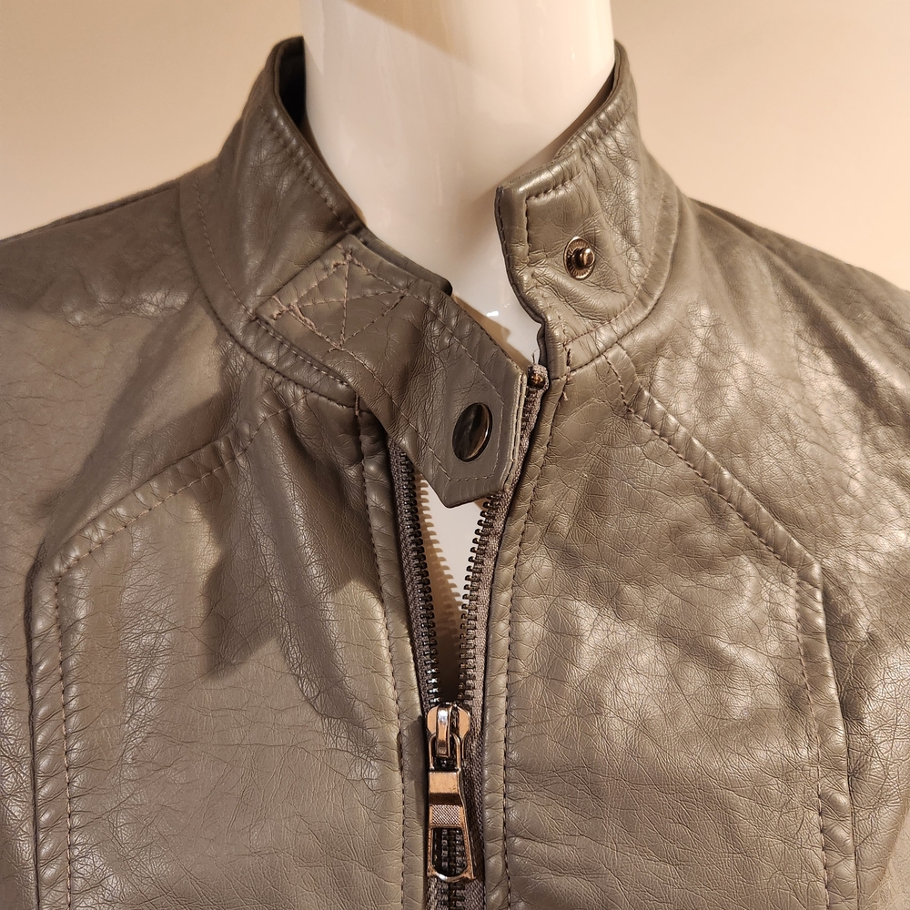 Vanity Metallic Leather Jacket - image 2